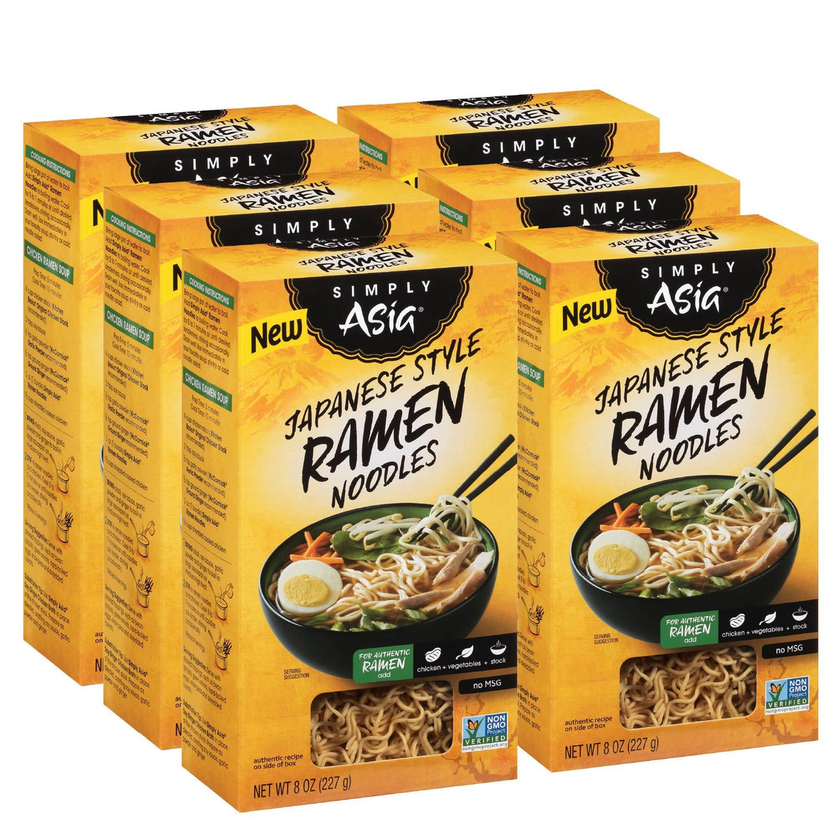 Simply Asia Japanese Style Ramen Noodles box ready for quick pantry meals.