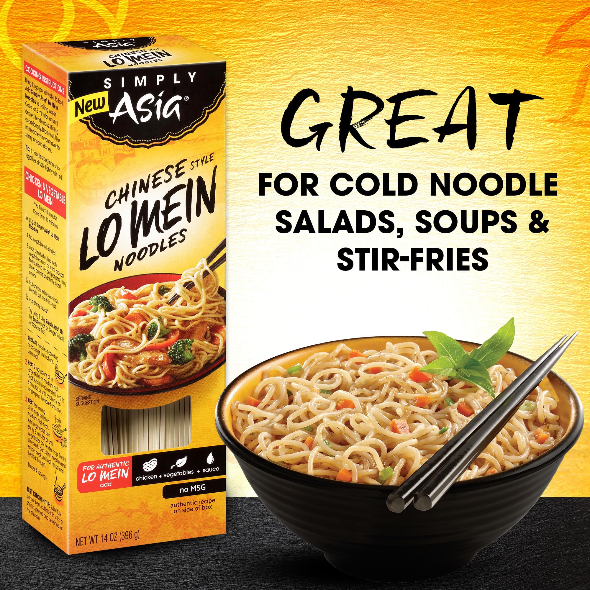 Simply Asia noodles boiling for 4-6 minute boil.