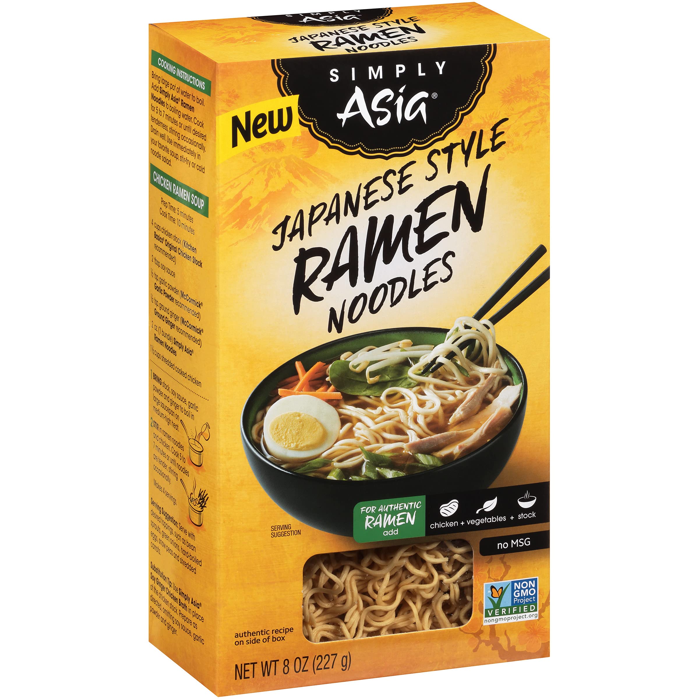 Boiling pot with Simply Asia ramen noodles ready in minutes.