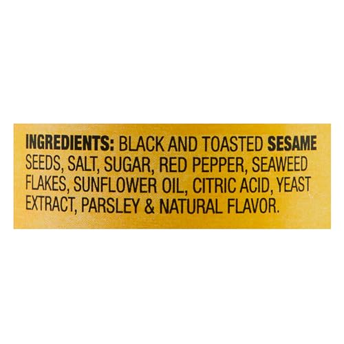 Simply Asia Spicy Furikake seaweed flakes close-up emphasizes crisp savory crunch