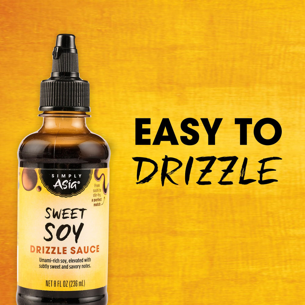 Noodles lightly glazed with Simply Asia Sweet Soy Drizzle
