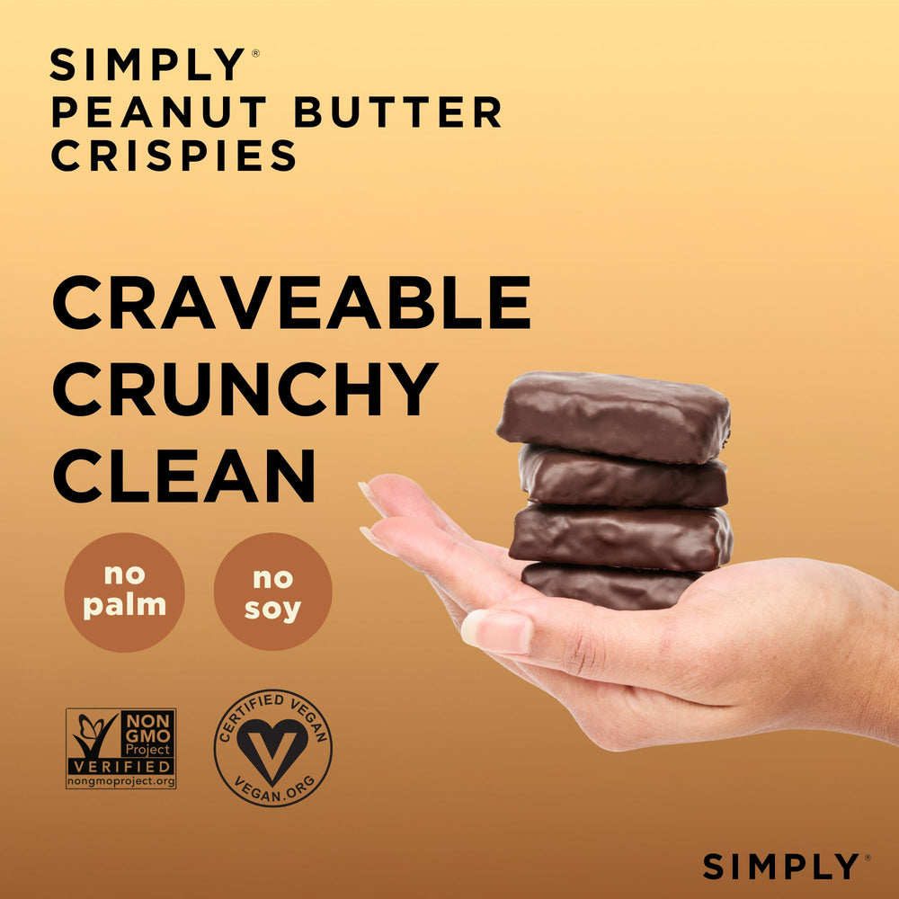 Simply Candy Bars Peanut Butter Crispies ingredients reveal simple, pronounceable components.