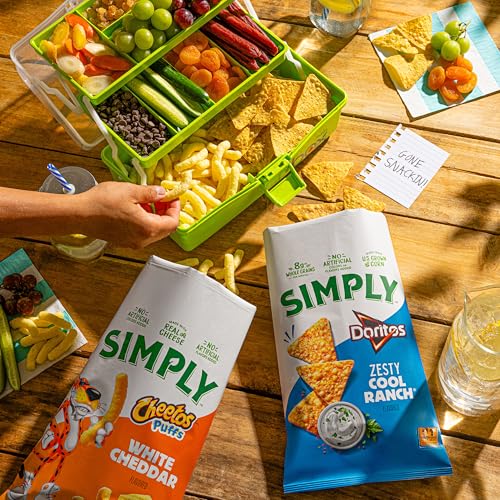 36-count pack image featuring Simply Cheetos White Cheddar Puffs