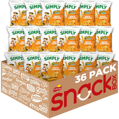 Simply Cheetos White Cheddar puffs bag for convenient single-serving snacking