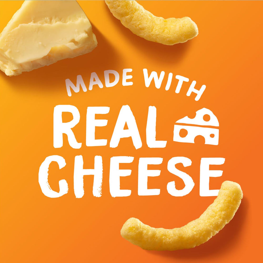 Lunchbox-friendly snack from Simply Cheetos White Cheddar Puffs