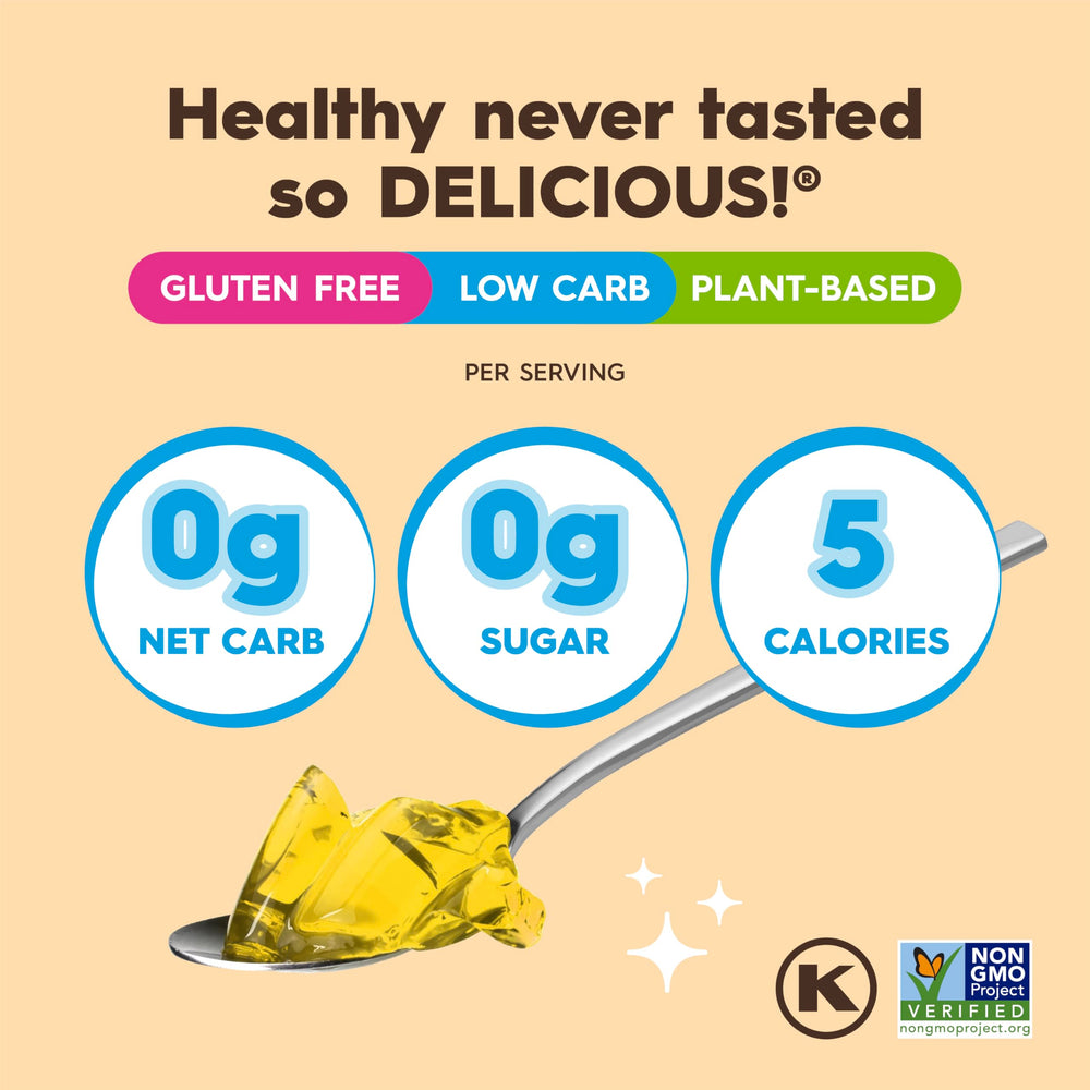 Kosher-certified Simply Delish Peach Jel supports diverse dietary needs