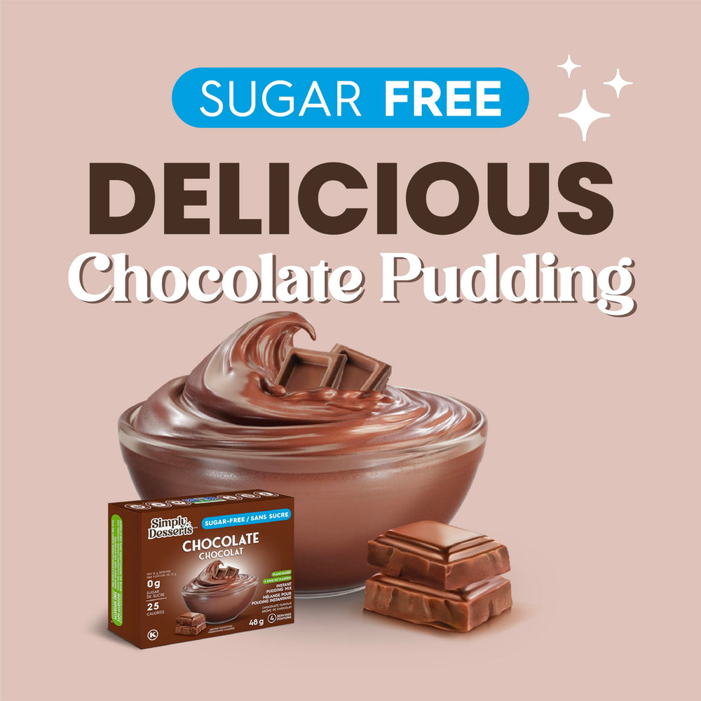 Milk being poured with Simply Delish pudding for quick dessert prep.