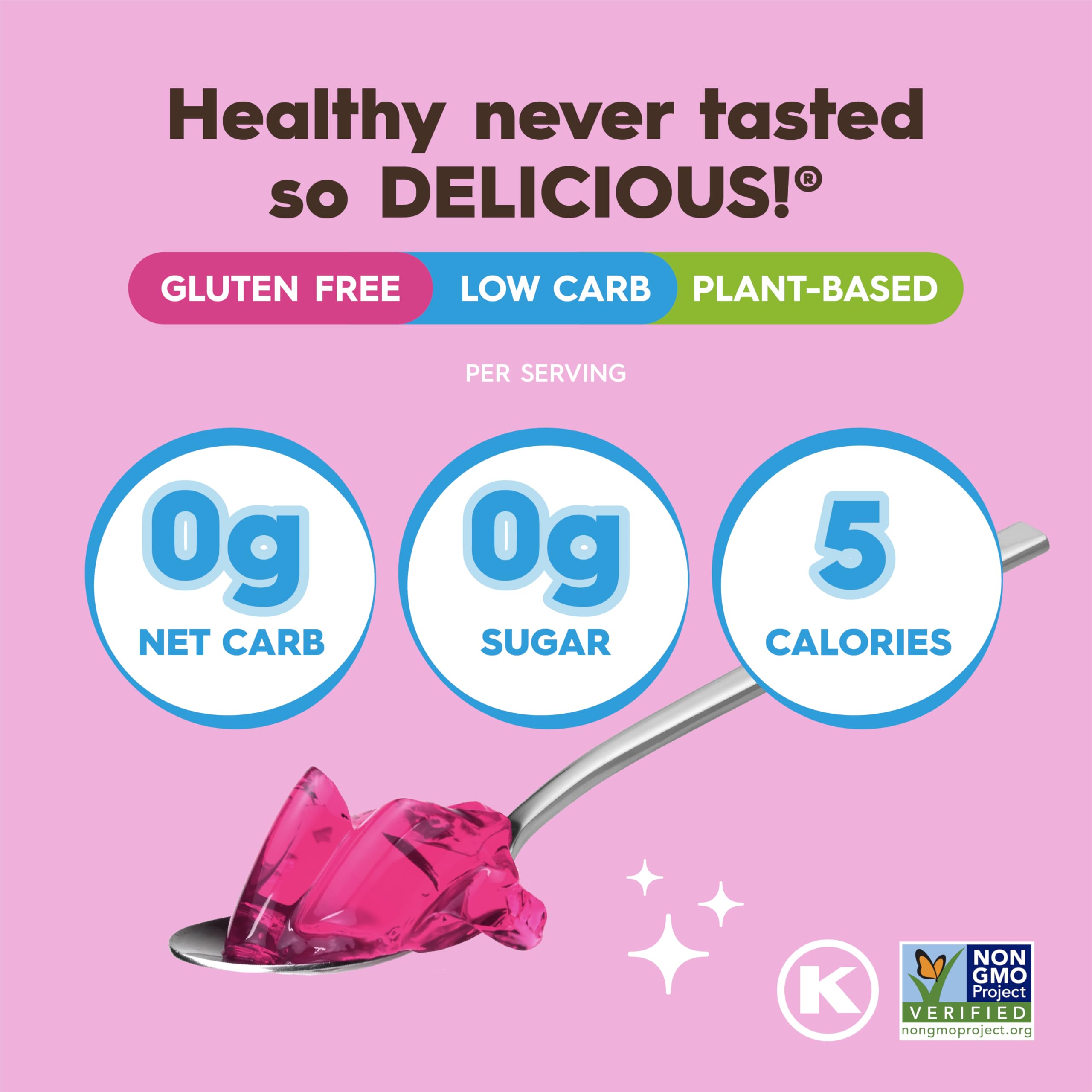 Simply Delish raspberry jel dessert chilling in fridge with glossy finish