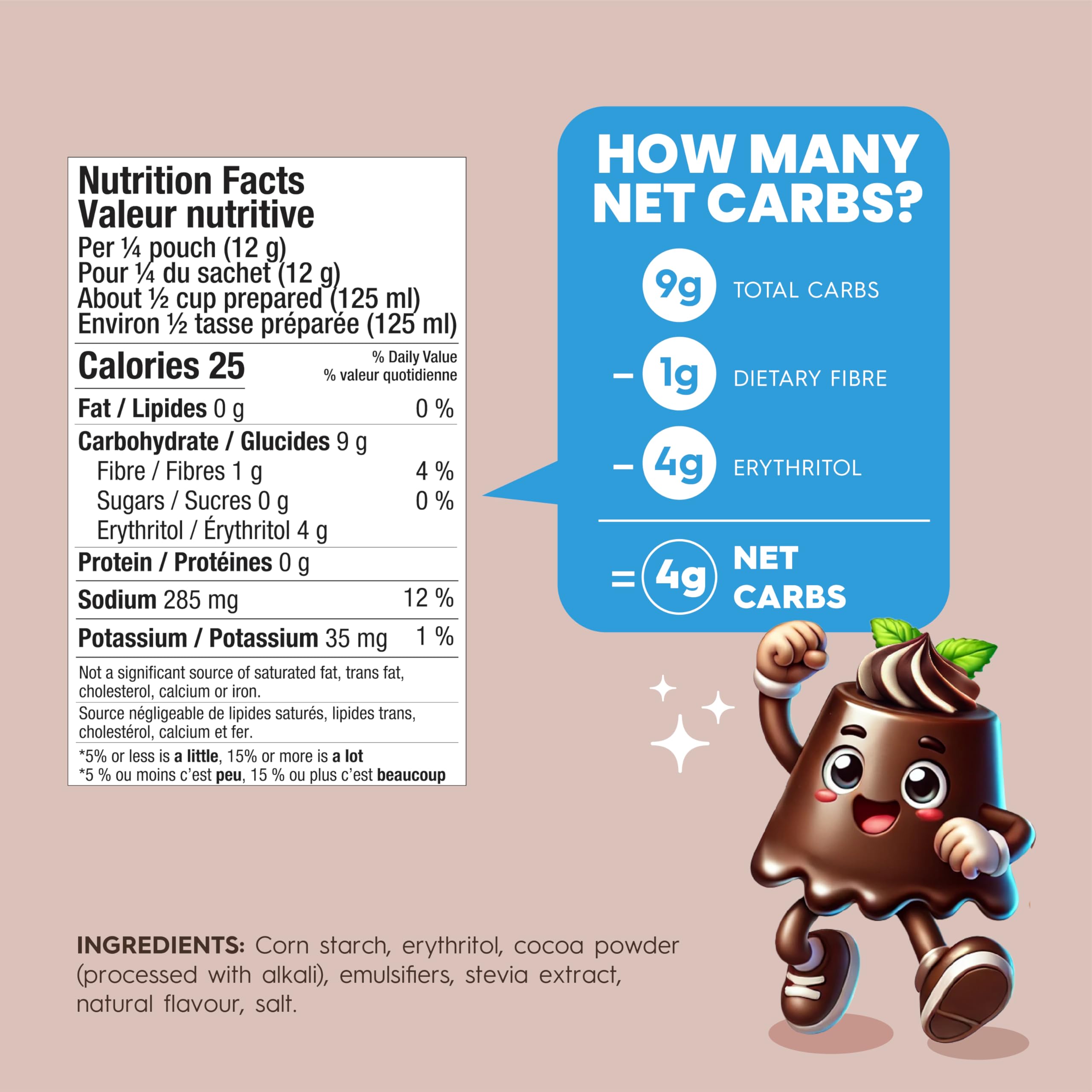 Ready-to-eat Simply Delish chocolate pudding shown as a convenient snack.