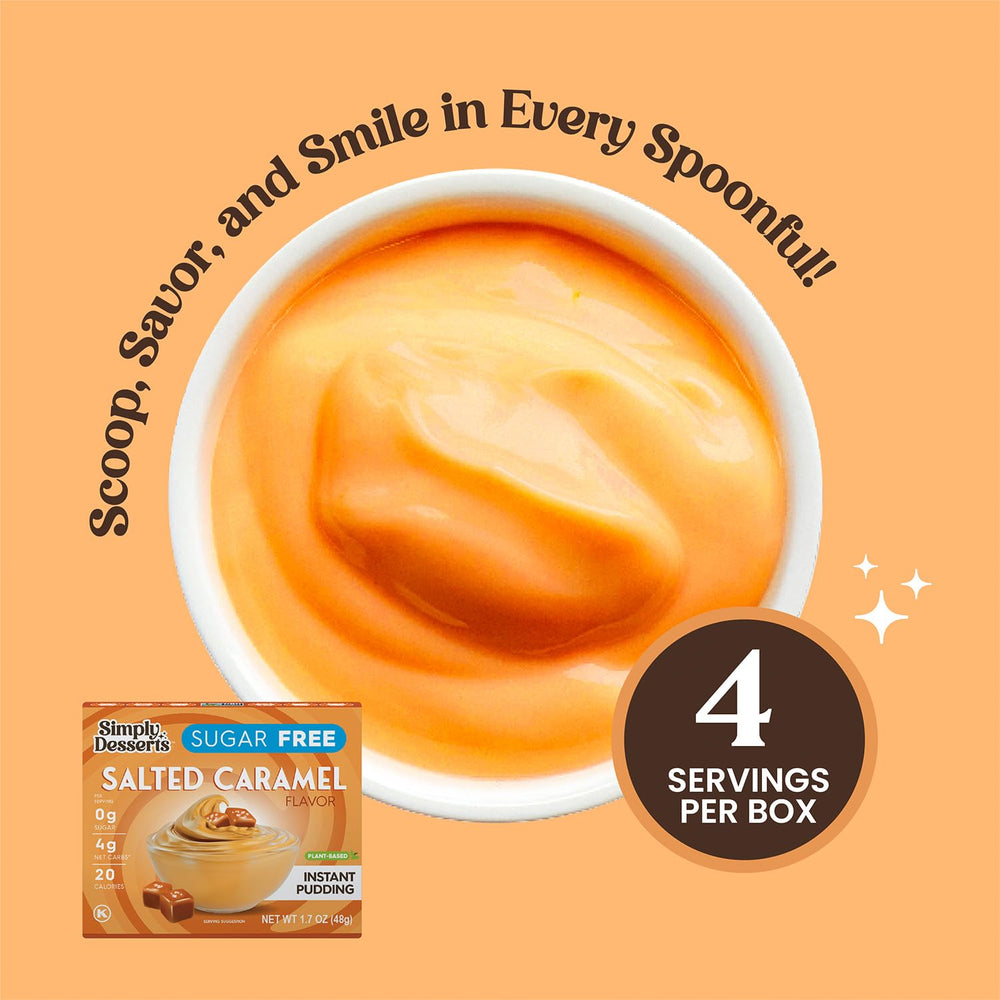 Ingredients and nutrition for Simply Delish Salted Caramel Pudding