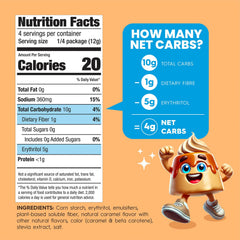 Single serving packet of Simply Delish Salted Caramel Pudding