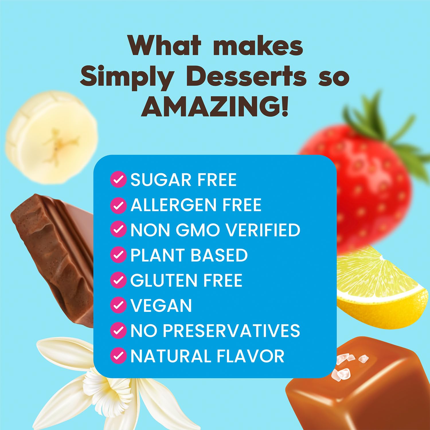 Simply Delish ready-to-whisk pudding mix packets for fast, customizable desserts