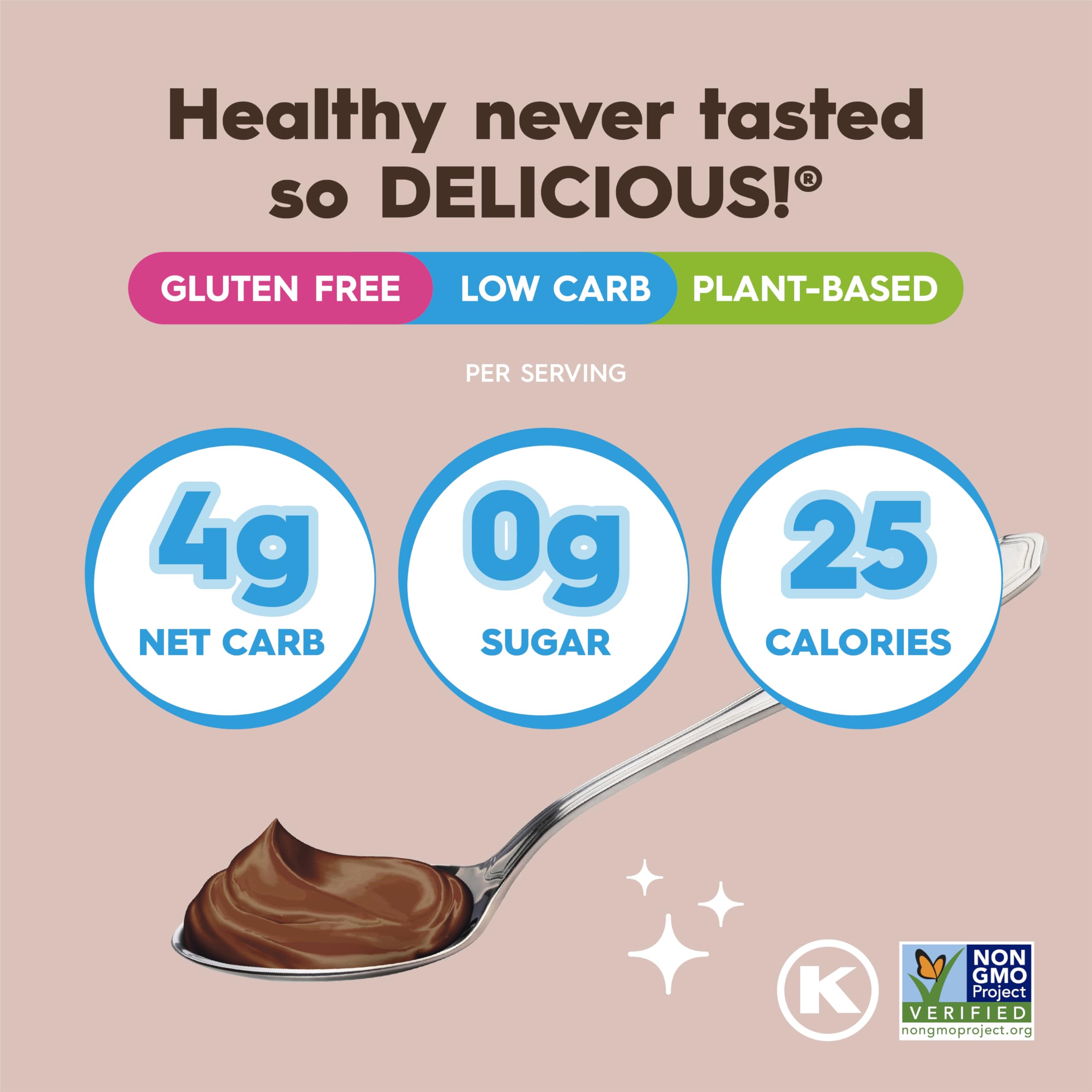 Vegan-friendly Simply Delish pudding suitable for plant-based diets.