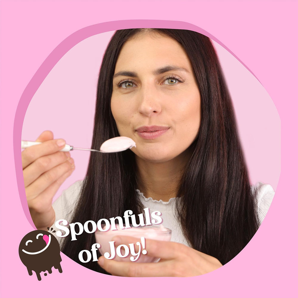 Simply Desserts Strawberry Pudding ready-to-eat packaging signals convenience and speed.