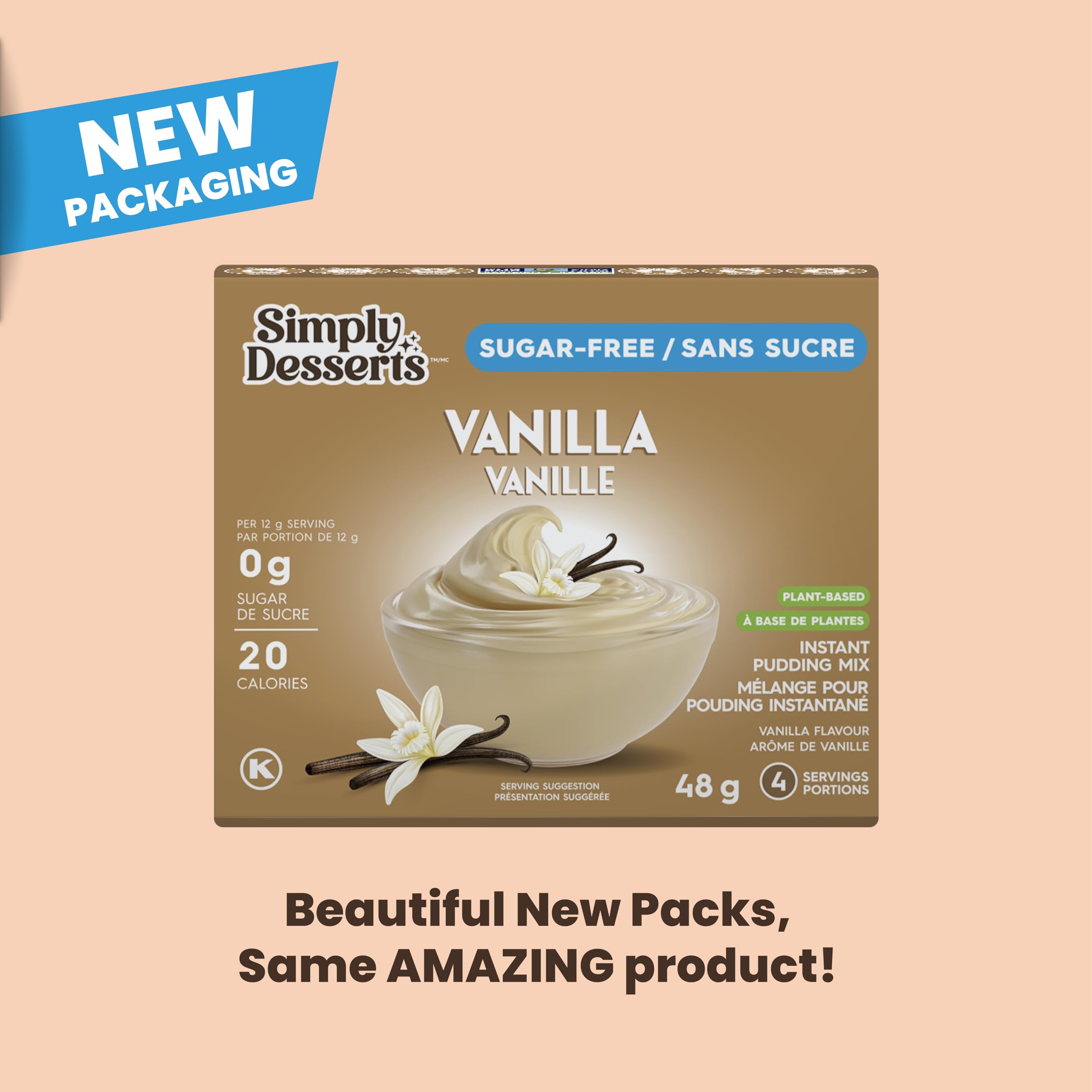 Simply Desserts Vanilla Pudding cup served shows ready-to-eat convenience.