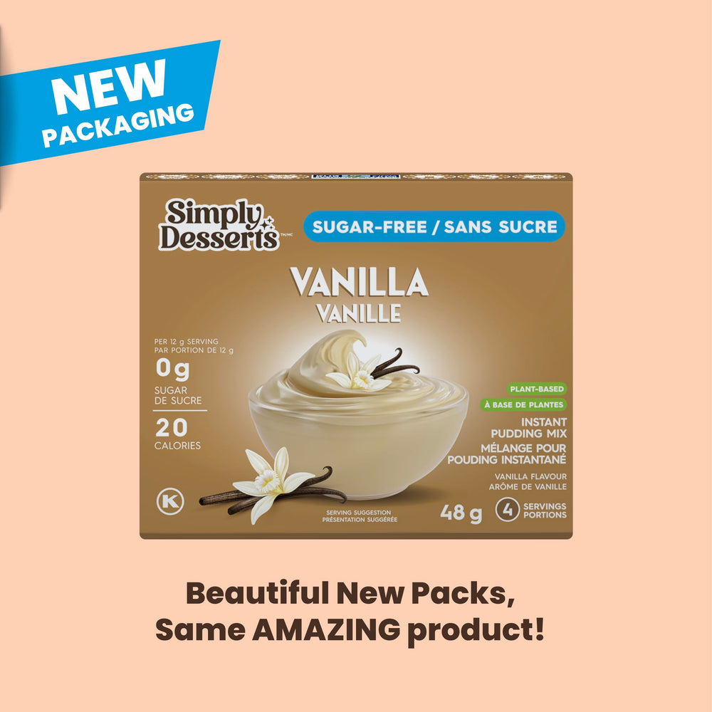 Simply Desserts Vanilla Pudding cup served shows ready-to-eat convenience.