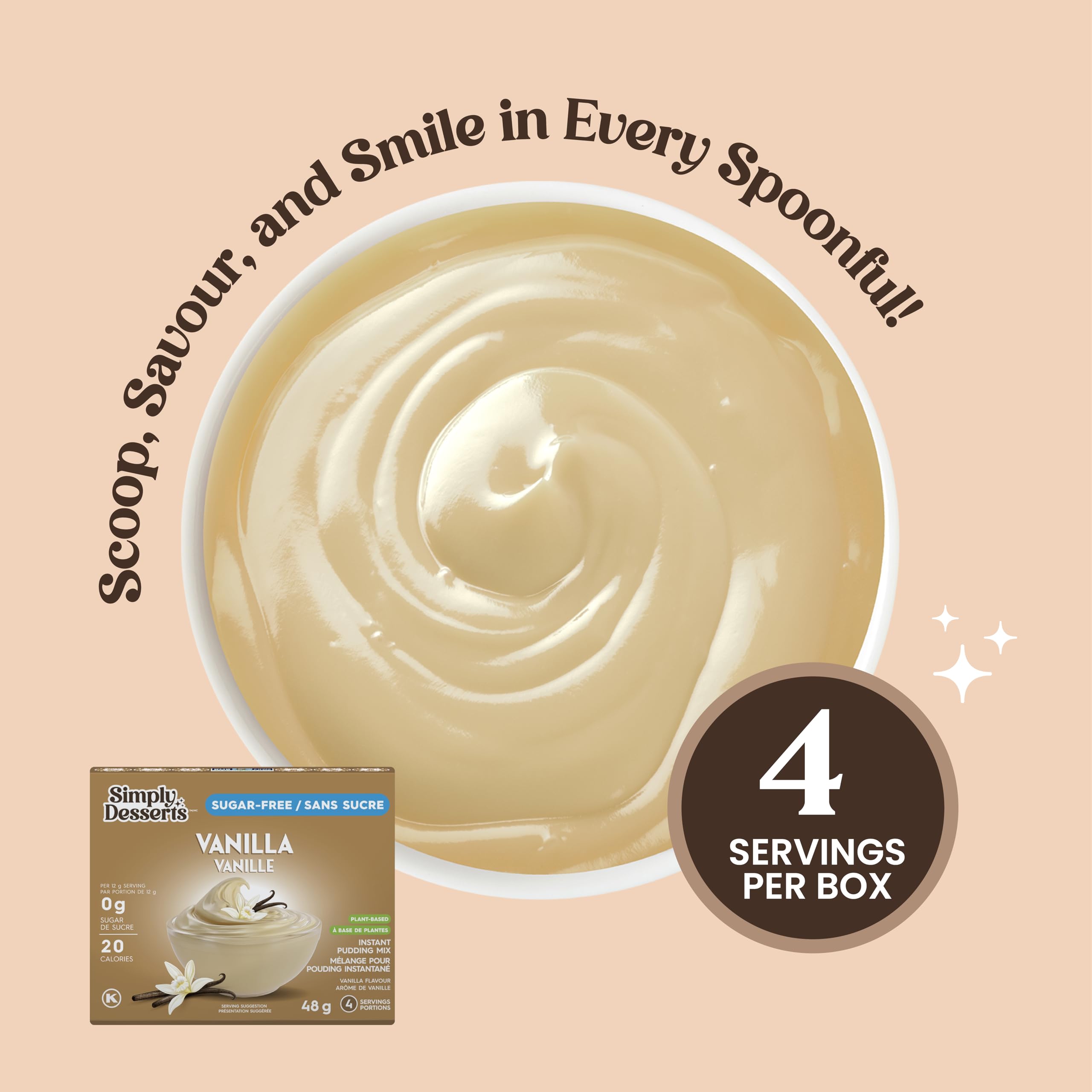 Simply Desserts Vanilla Pudding parfait shot promotes versatile dessert ideas.
