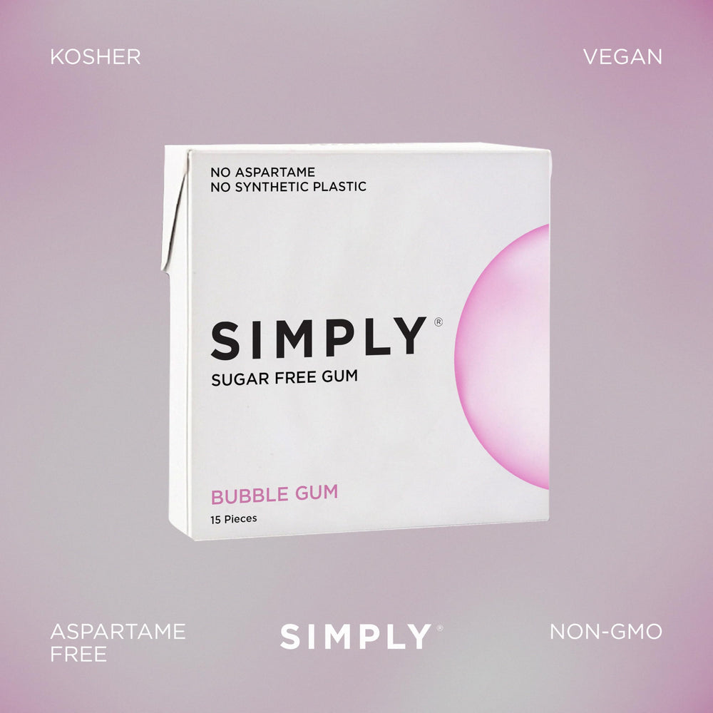 SIMPLY Gum aspartame-free for a clean, natural taste experience.