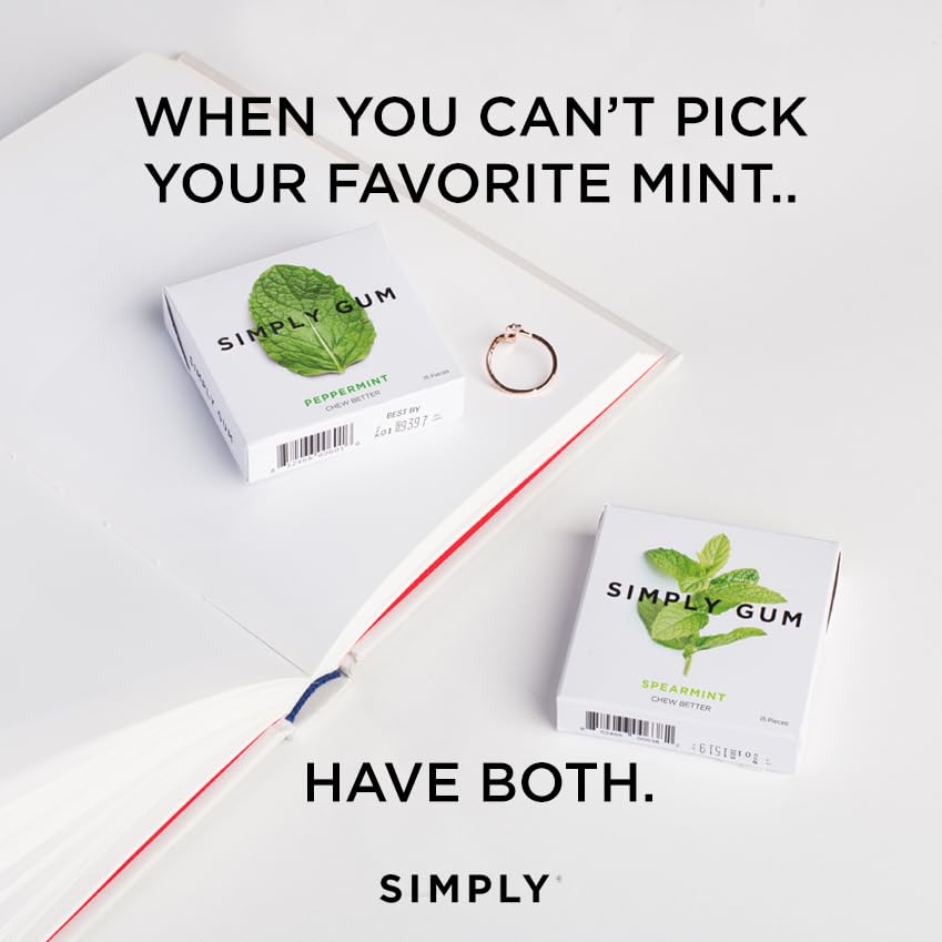 Simply Gum Clean Ingredients image: no artificial flavors or sweeteners.