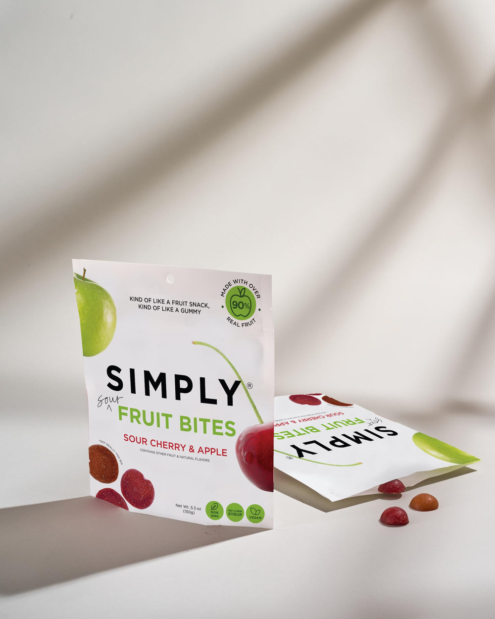Simply Gum Fruit Bites on a grazing board for easy entertaining.