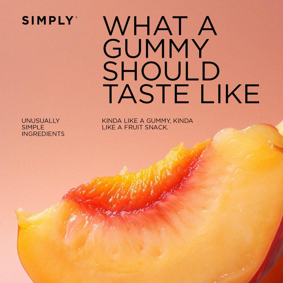 Simply Gum Fruit Bites Non-GMO label highlights transparent ingredients