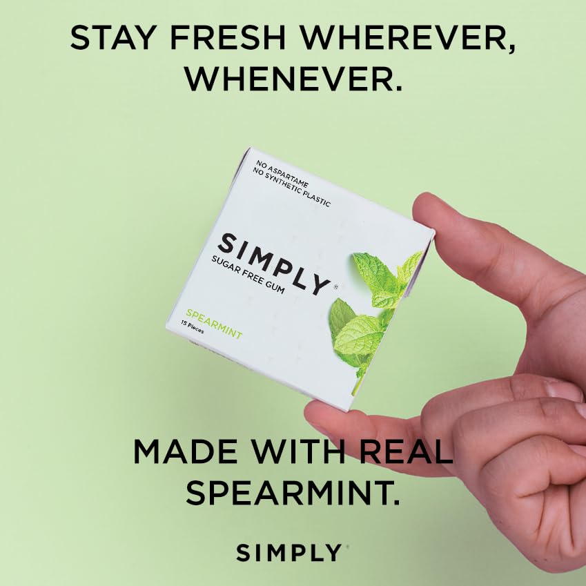 SIMPLY Gum made in the USA by a female-founded brand.