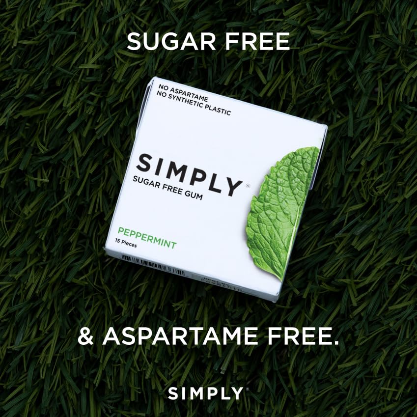 Simply Gum made in the USA by a female-founded brand.
