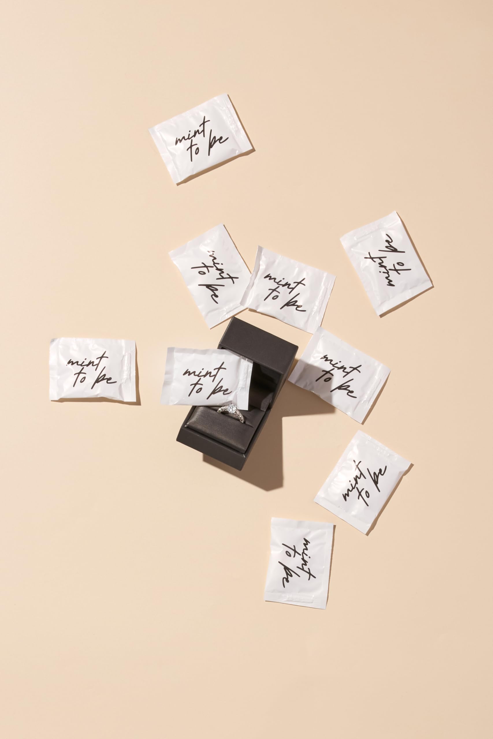 Individually wrapped mints are easy to share in gift bags and tables.