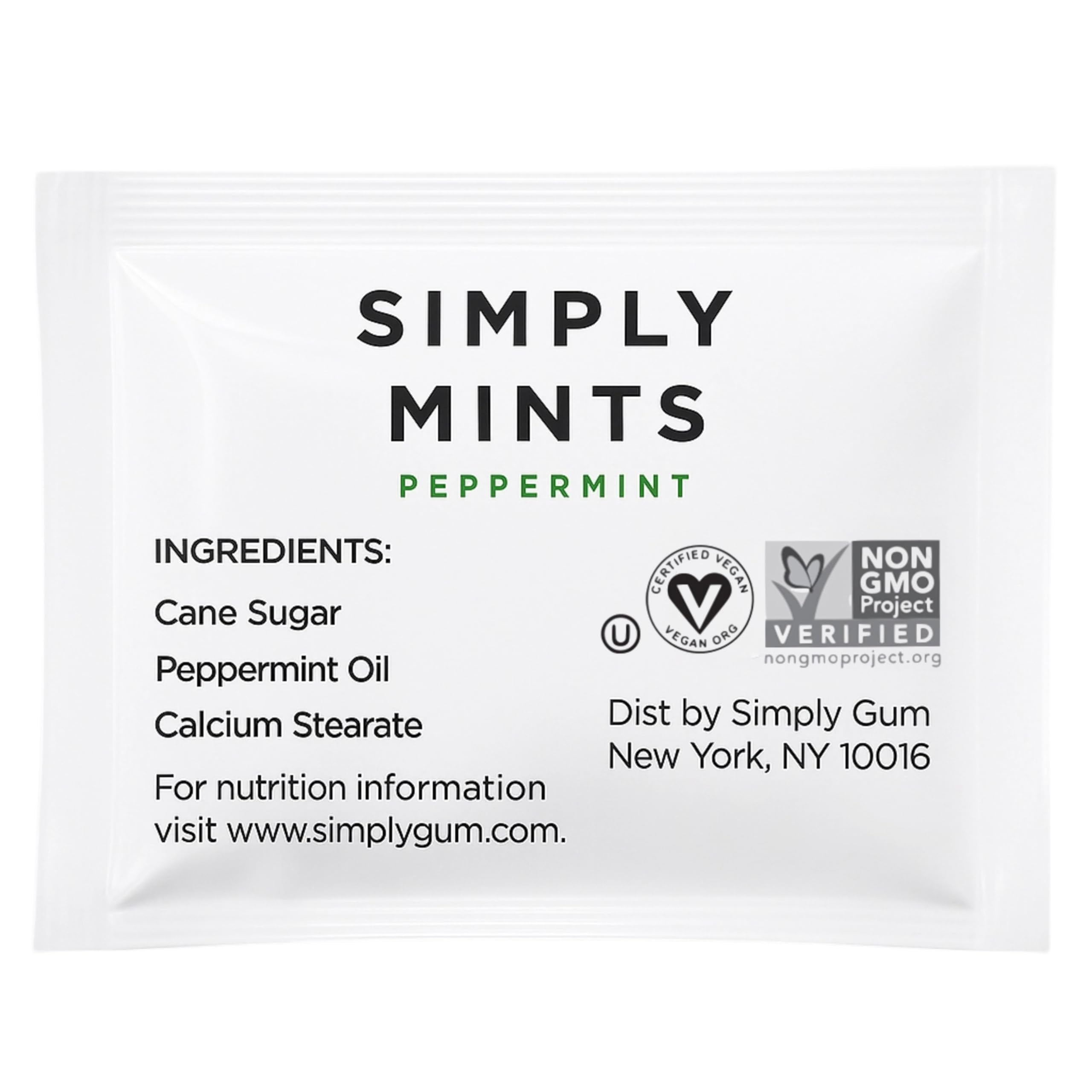 Simply Gum Peppermint Mints bulk packets for convenient refills.