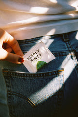 Simply Gum Peppermint Mints travel pack ideal for quick breath refresh.