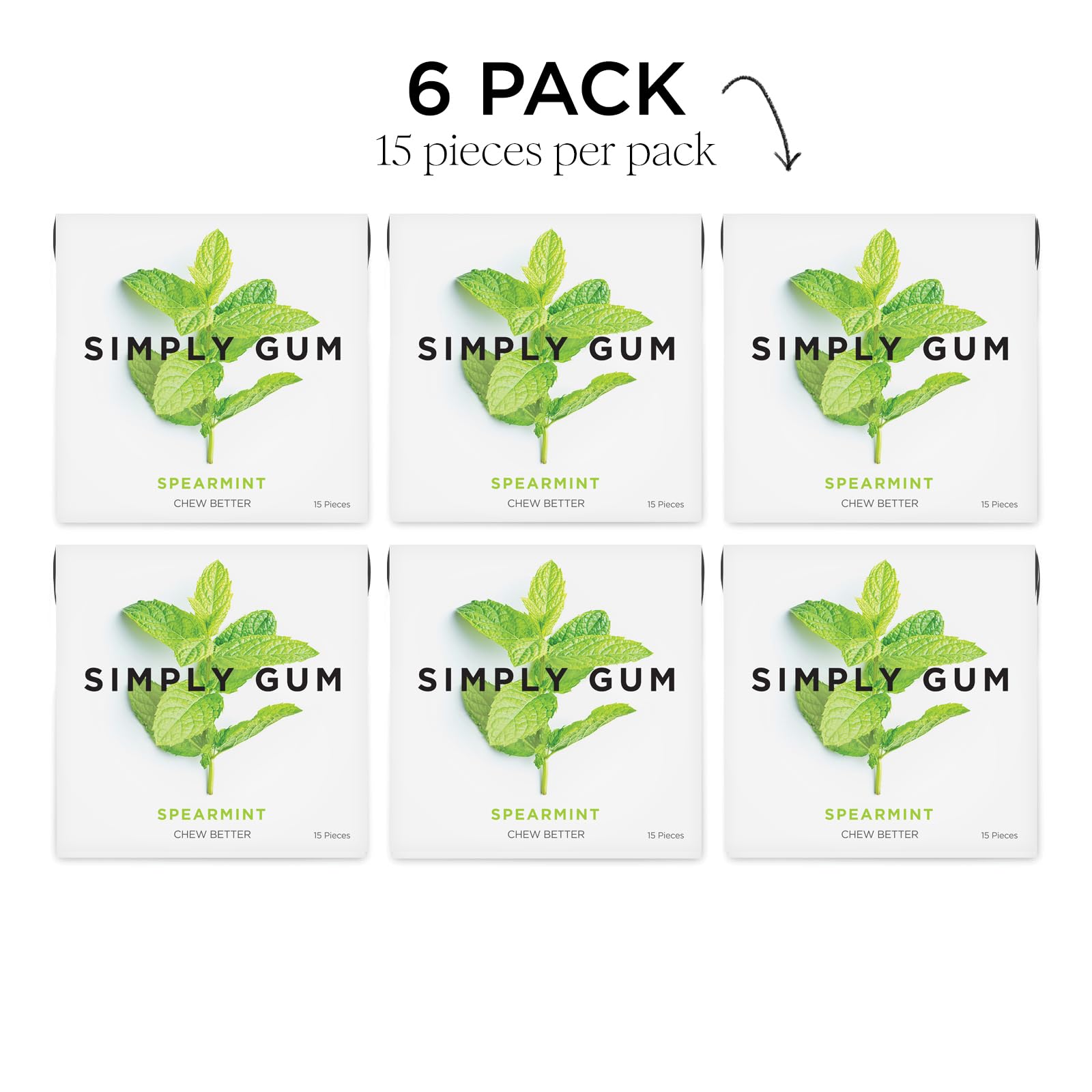 Plant-based oils flavor panel on SIMPLY Gum packaging
