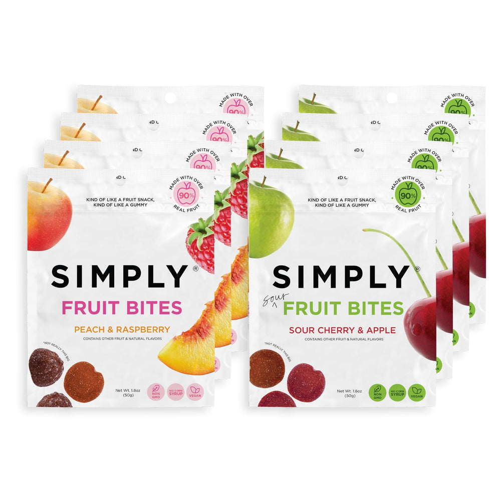Simply Gum Really Real Gummies variety pack—8 fruit chews for on-the-go snacking
