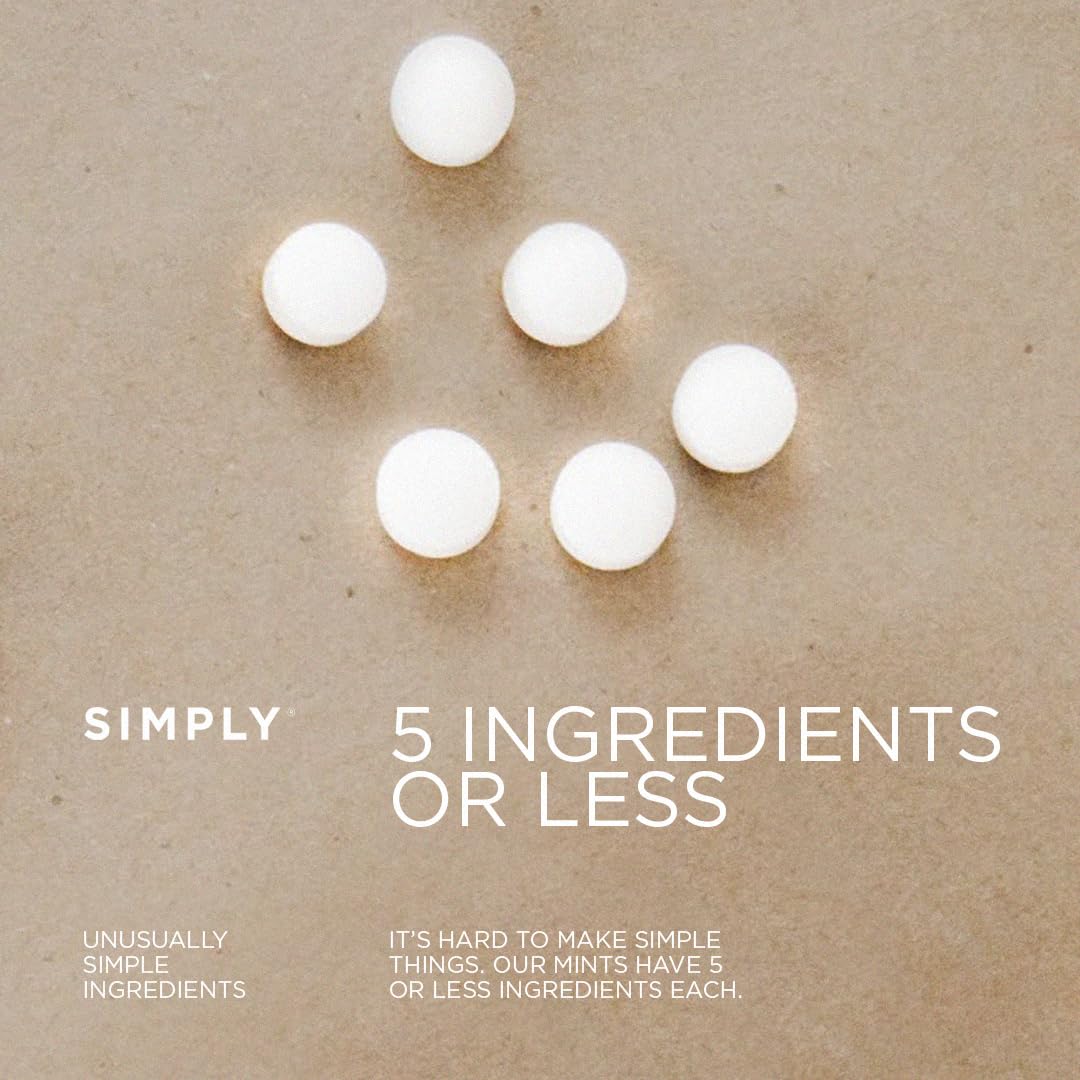 Opened tin reveals crisp mints and refreshing aroma.