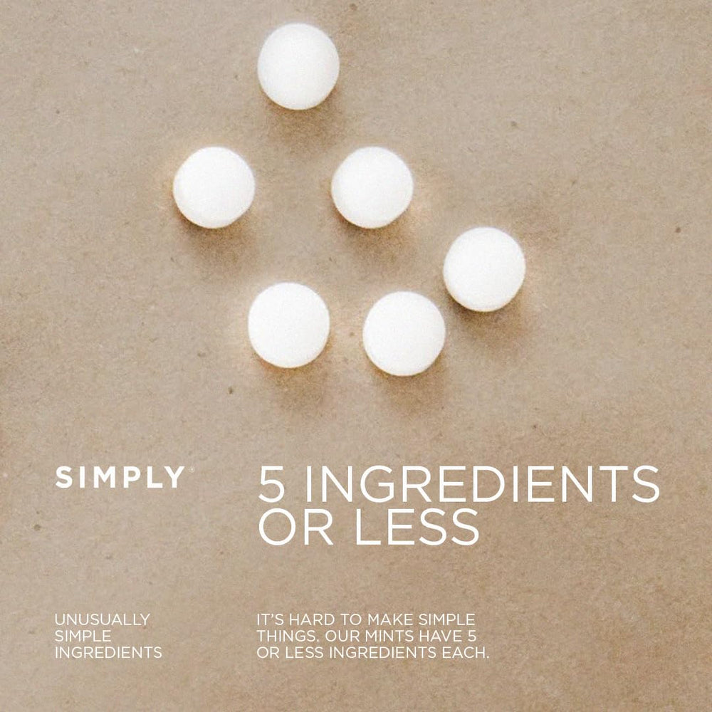 Opened tin reveals crisp mints and refreshing aroma.