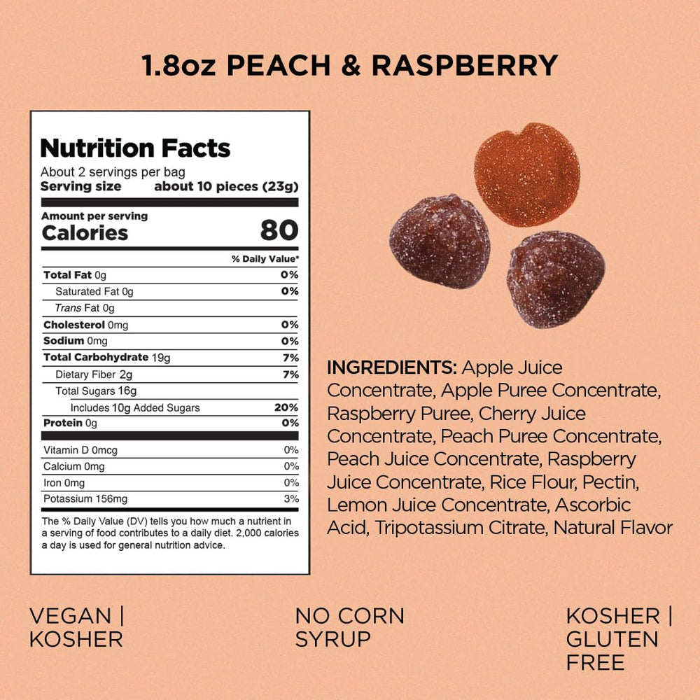 Simply Gum Sour cherry and apple flavor gummy bites for bold fruit satisfaction