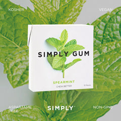 Illustration of plastic-free gum base highlighting eco-friendly choice