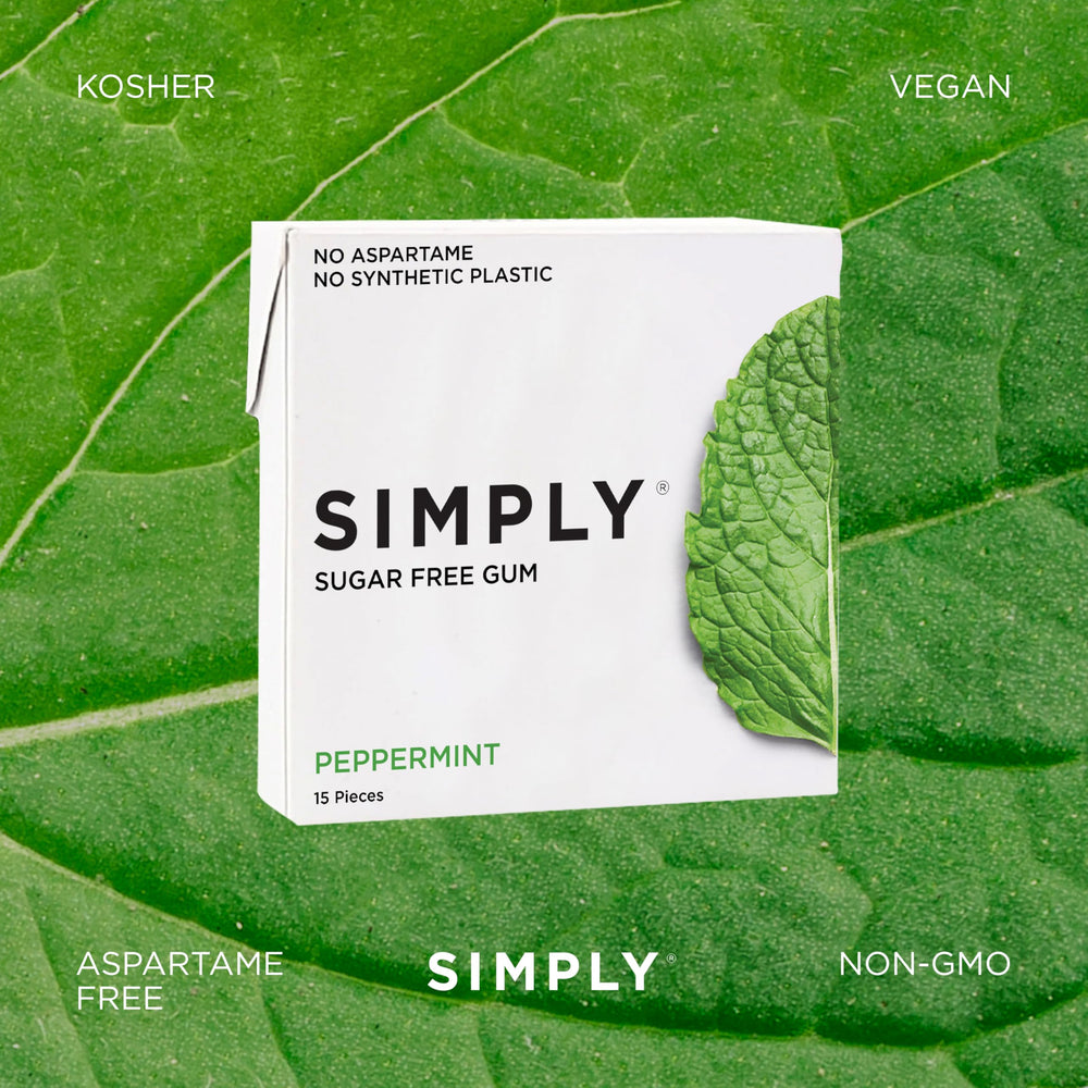 Simply Gum vegan, non-GMO, kosher formula supports inclusive dietary options.