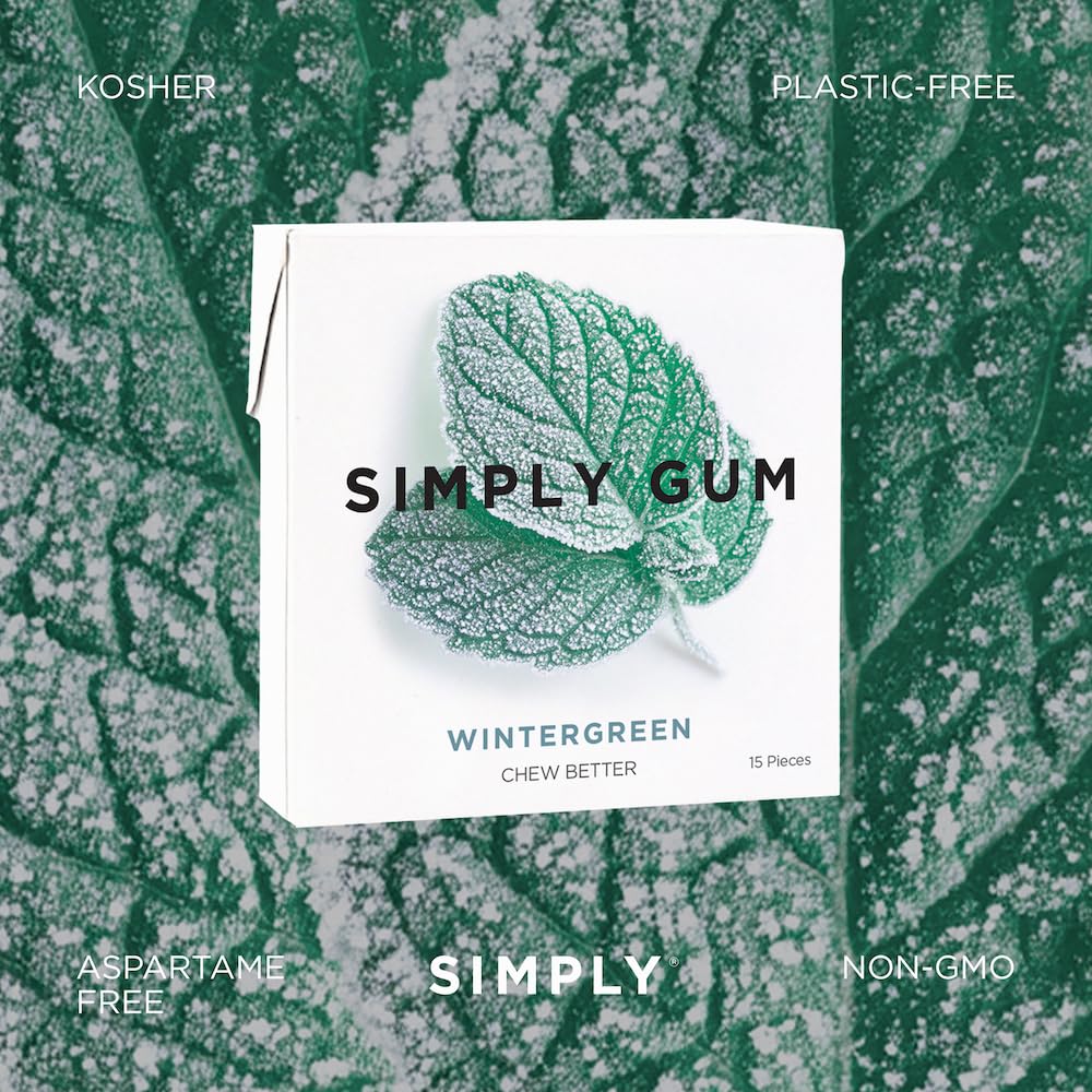 SIMPLY Gum Wintergreen travel-ready pack supports on-the-go freshness anywhere.