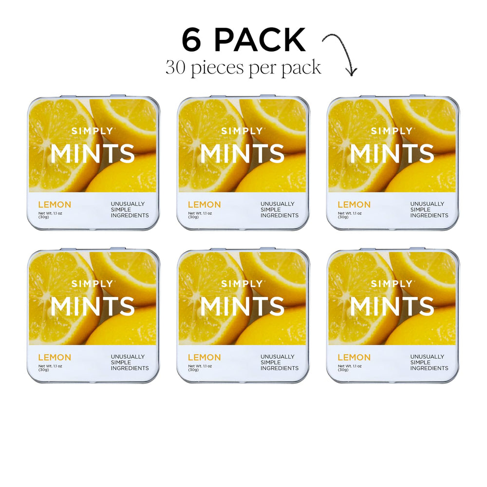 Simply Mints 180 mints total promise lasting flavor across six tins