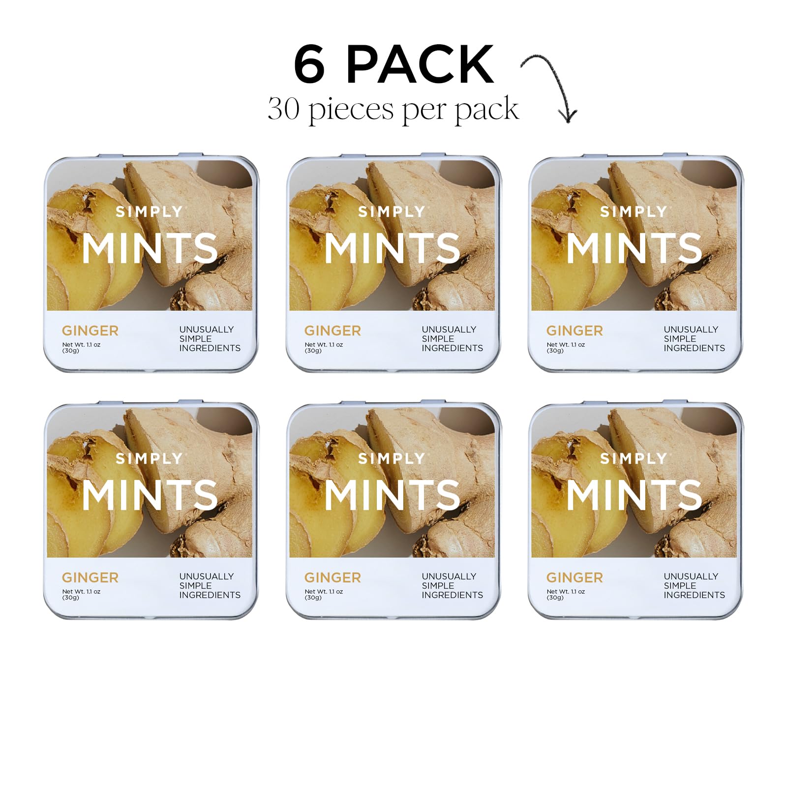 Dispensing Simply Mints from a tin for quick refreshing moments