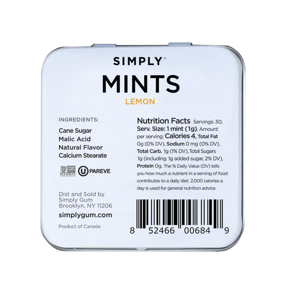 Simply Mints six metal tins provide durable plastic free storage
