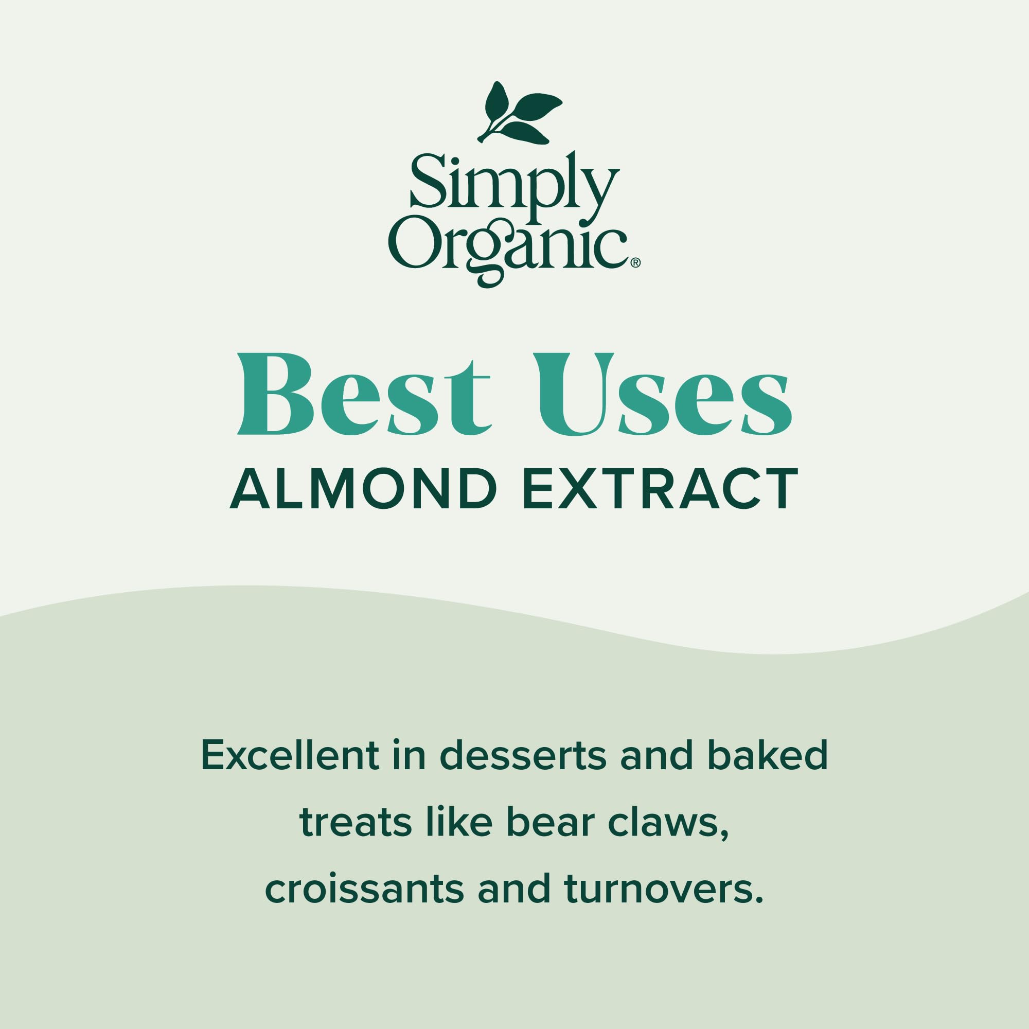 Baked goods flavored with Simply Organic Almond Extract gain depth and aroma.