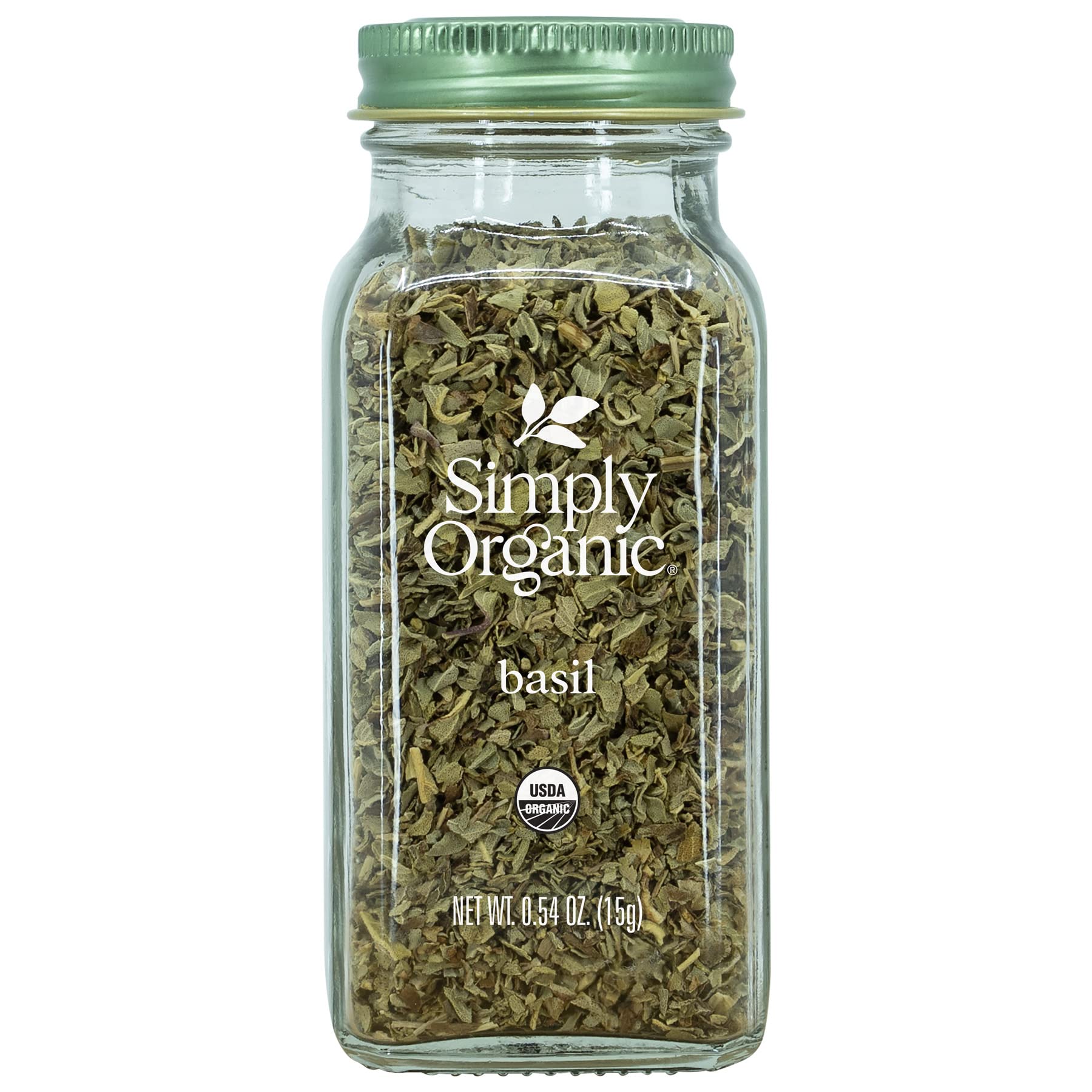 Simply Organic Basil bottle pour adds fresh aroma to sauces and pastas