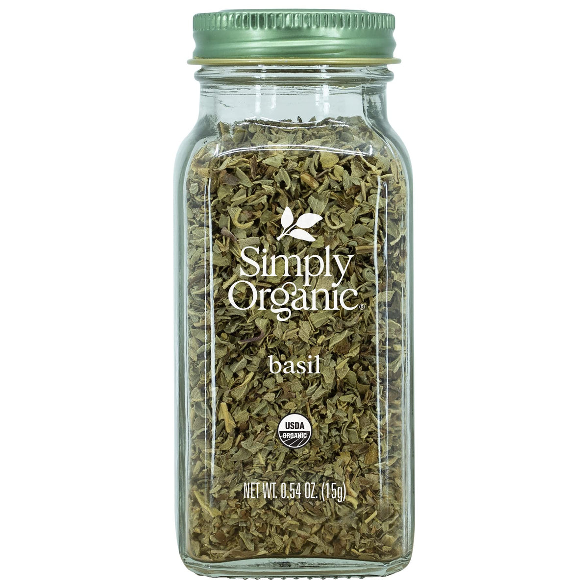 Simply Organic Basil bottle pour adds fresh aroma to sauces and pastas