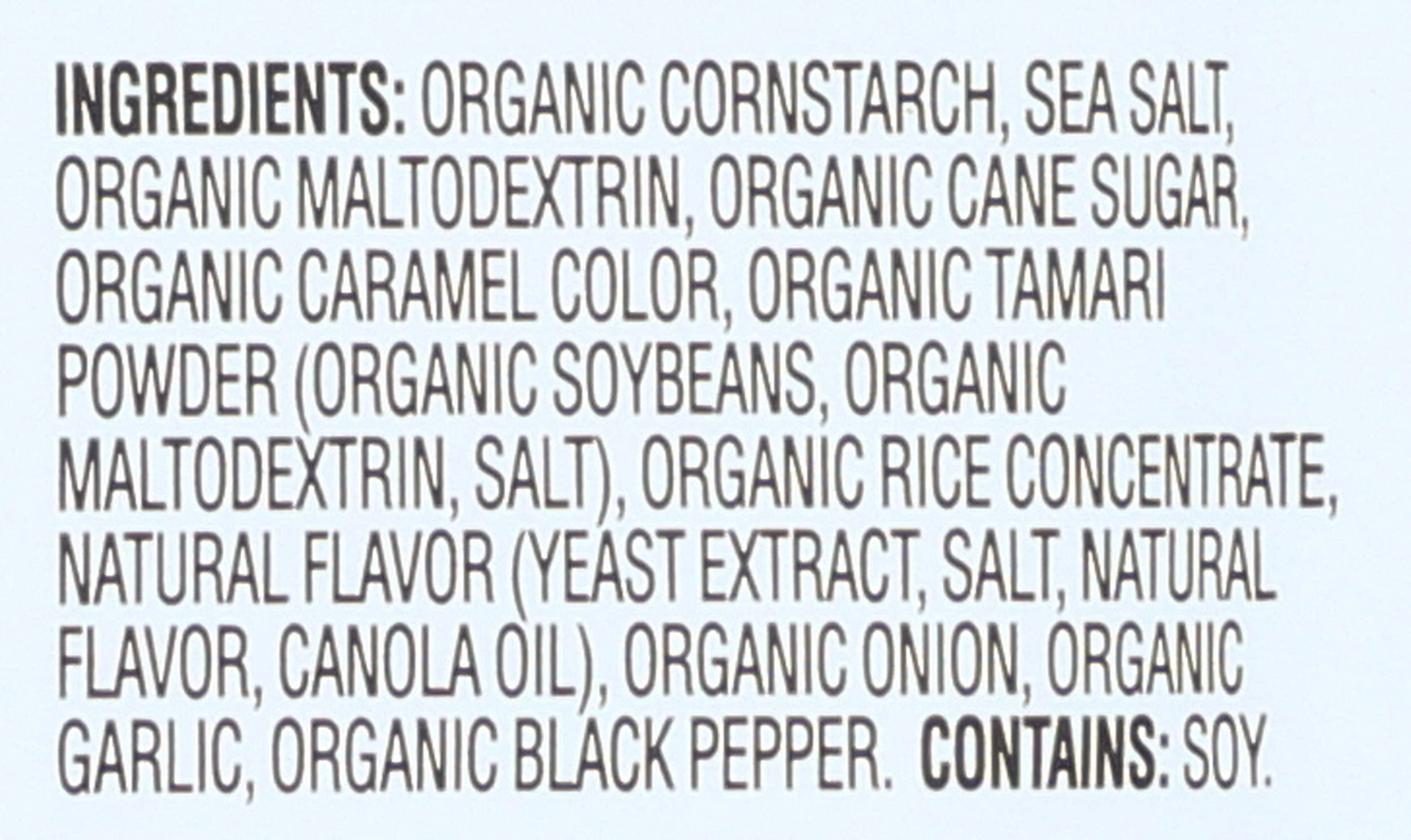 Label showing kosher certification on Simply Organic Brown Gravy Mix.