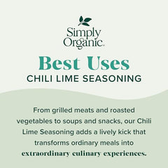 Simply Organic Chili Lime seasoning spice mix on kitchen counter