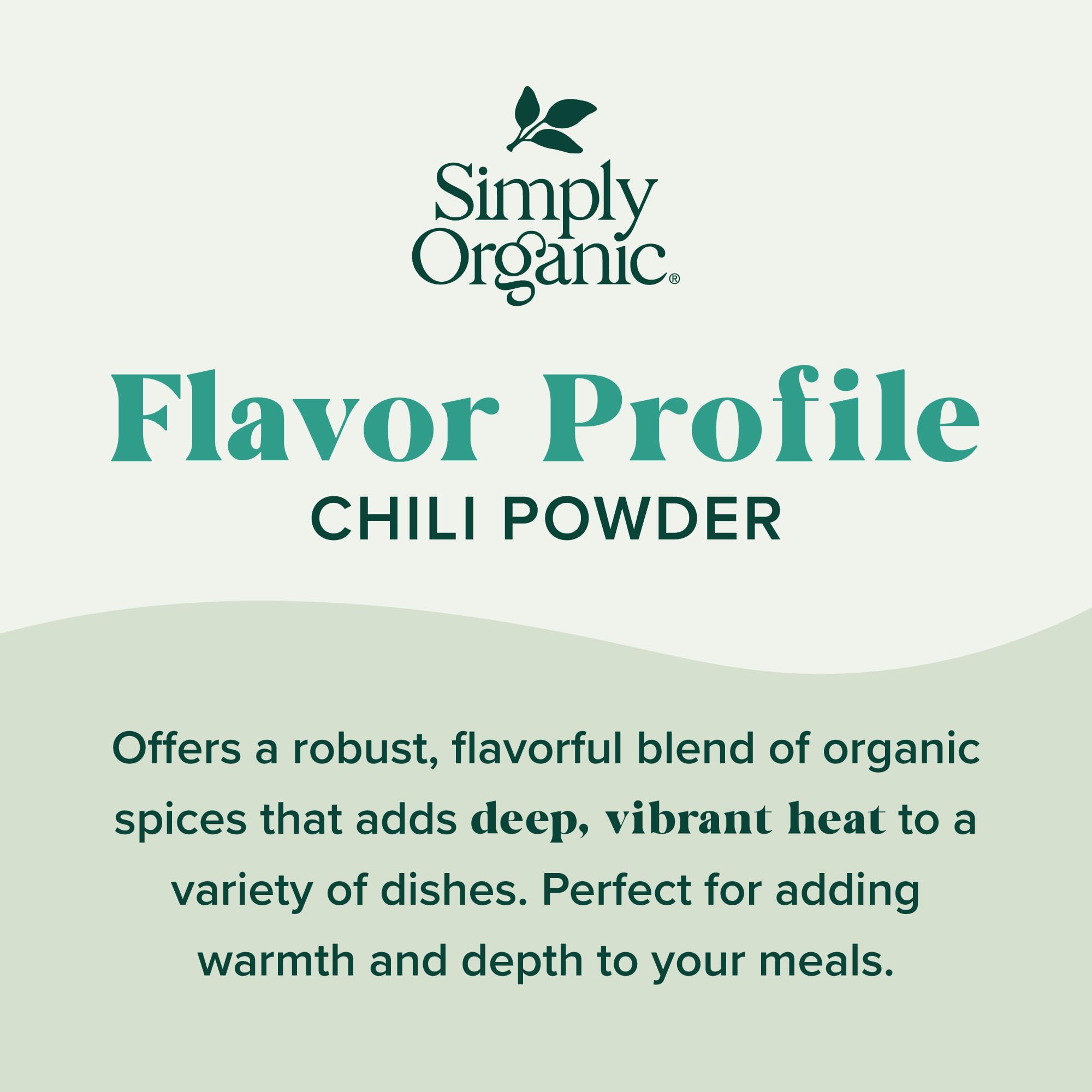 Simply Organic chili powder in a labeled spice jar ready for tacos.