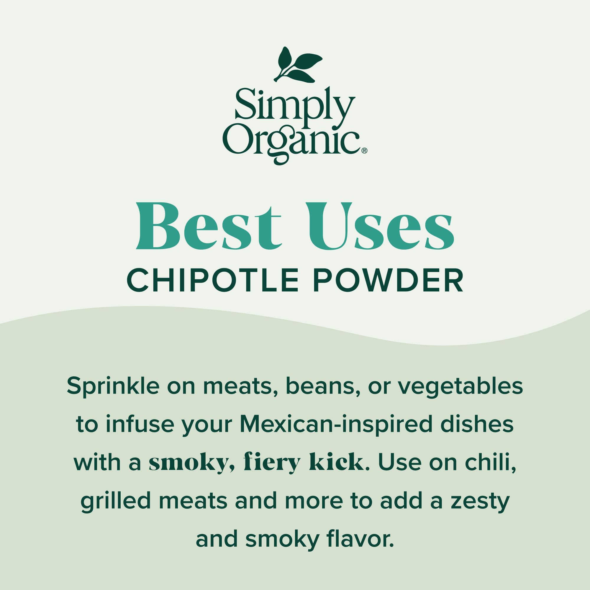 Simply Organic Chipotle Powder on the pantry shelf signals organic sourcing
