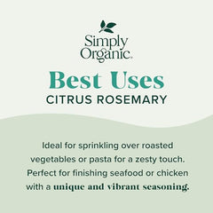 Crystal closeup of Simply Organic Citrus Rosemary Finishing Salt texture and zest.