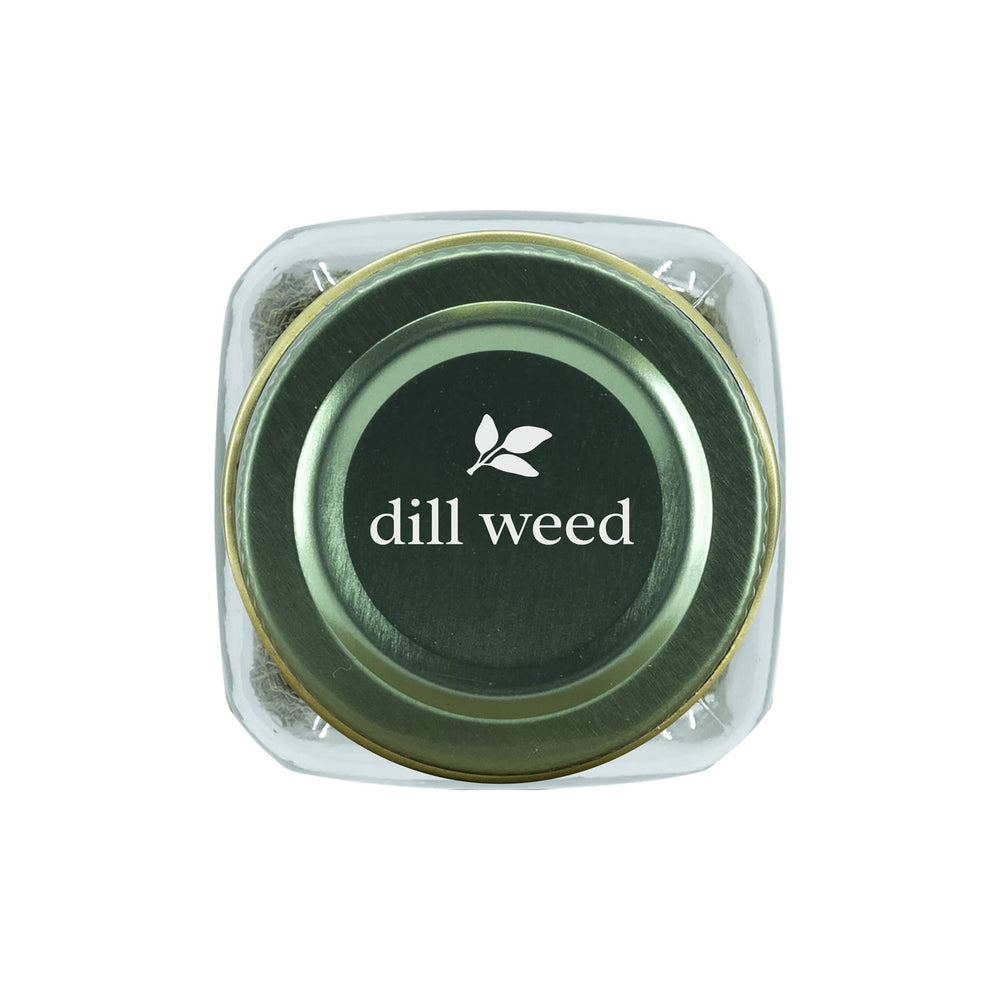 Simply Organic Dill Weed Cut & Sifted packaging shot ready for pantry use